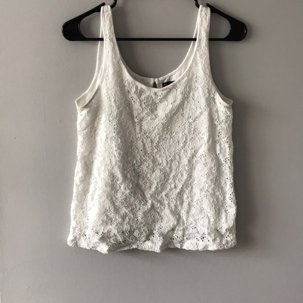 White lace top